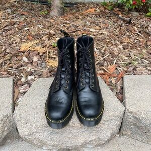 Dr. Martens Shriver Hi Heeled Boots Leather 7 Womens